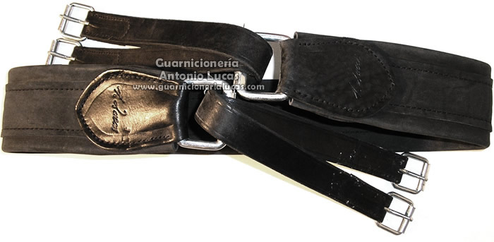 Cincha Española Cuero Dos Hebillas